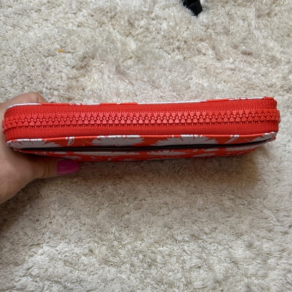 NWT Kate Spade Orange Jae Wild Blossom Large Continental Zip Around Wallet - Picture 5 of 10